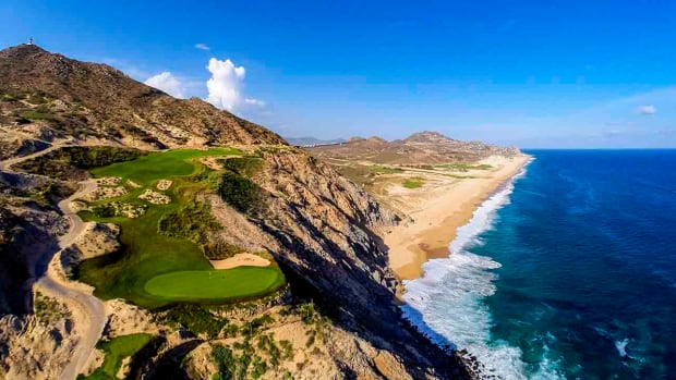 The 6th hole is pictured at Quivira Golf Club